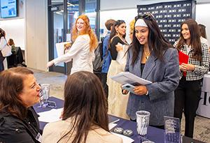 Image of students at Fashion Connection Career Fair.